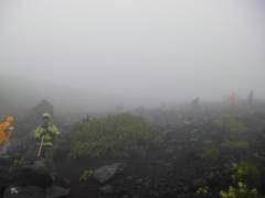 険しい登山道