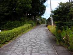 山中城跡駐車場を出発