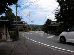 山中城跡駐車場を出発